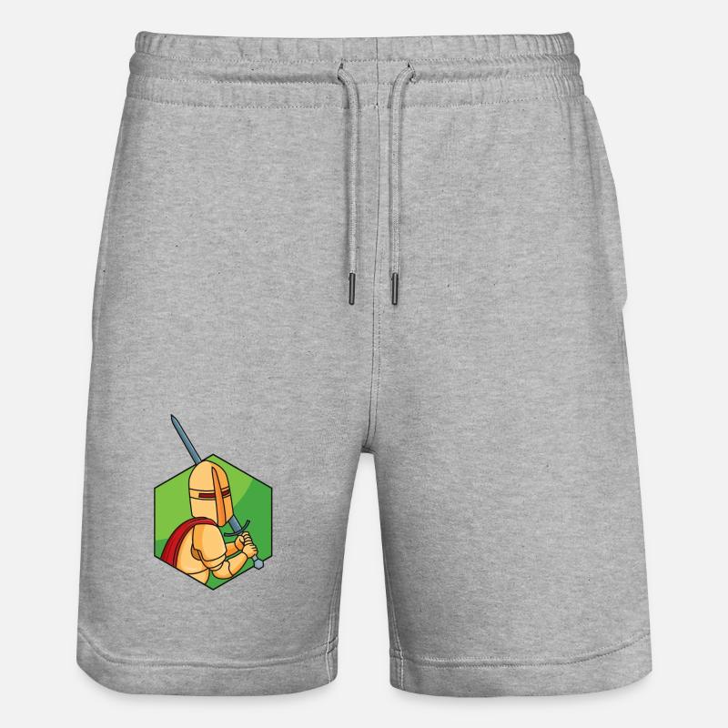 Petit Chevalier - Short de jogging bio TRAINER Stanley/Stella unisexe - gris chiné
