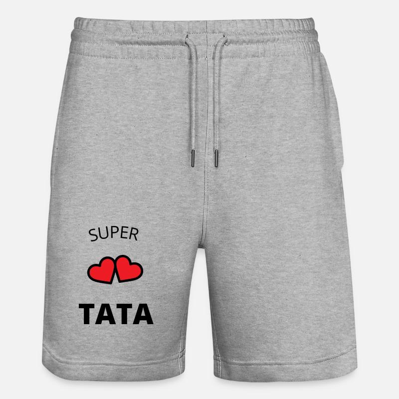 Super tata - Short de jogging bio TRAINER Stanley/Stella unisexe - gris chiné