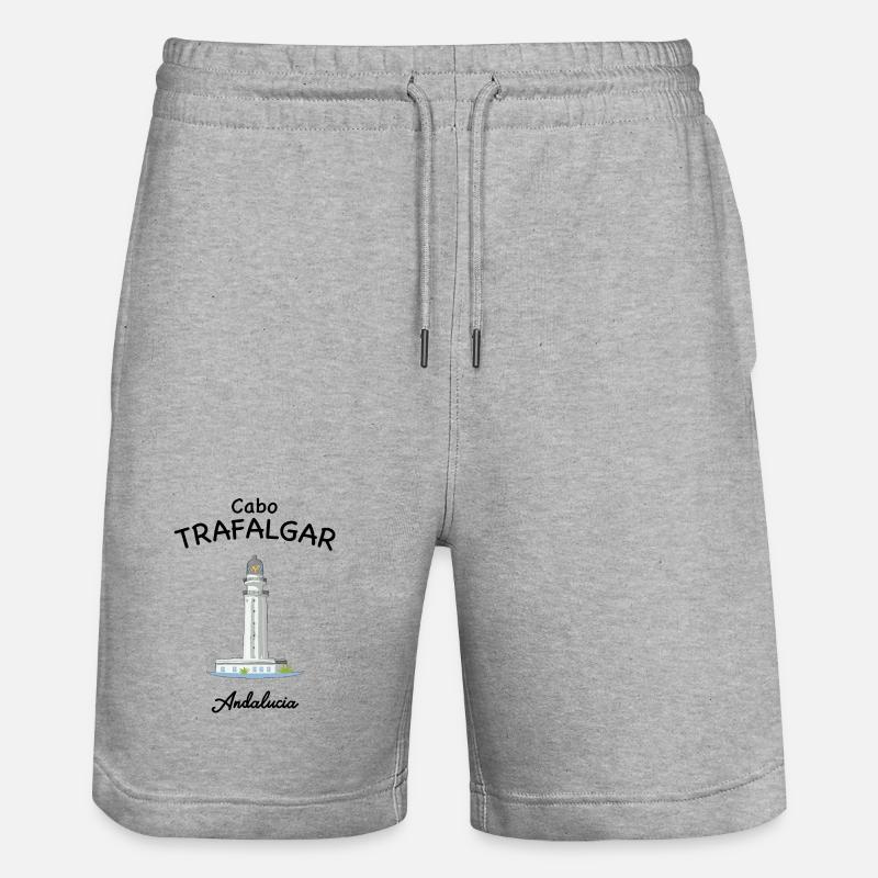Phare de Trafalgar, Andalousie, Espagne - Short de jogging bio TRAINER Stanley/Stella unisexe - gris chiné