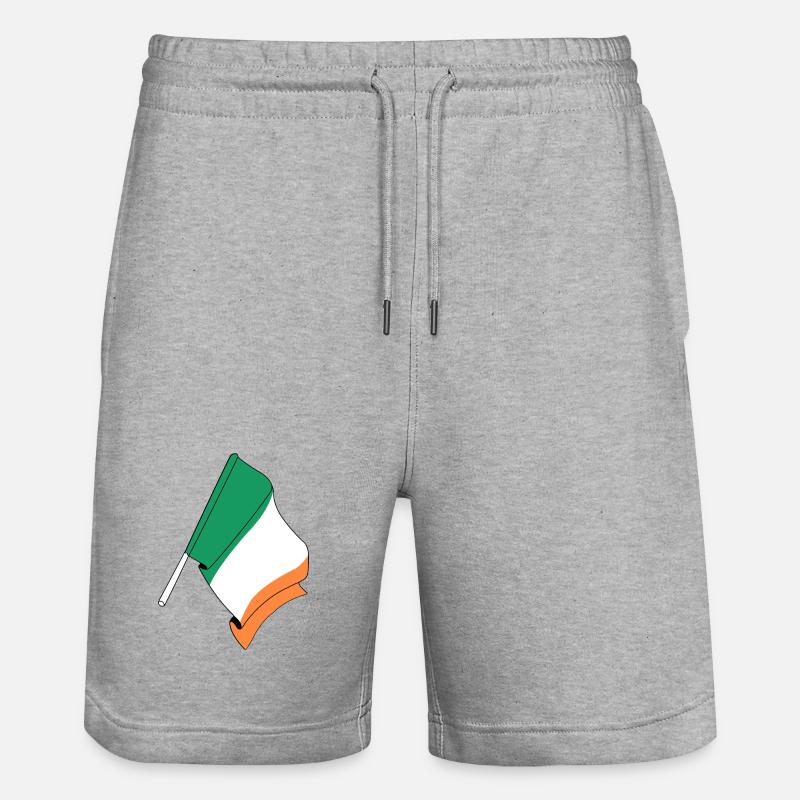 Drapeau de l’Irlande - Short de jogging bio TRAINER Stanley/Stella unisexe - gris chiné
