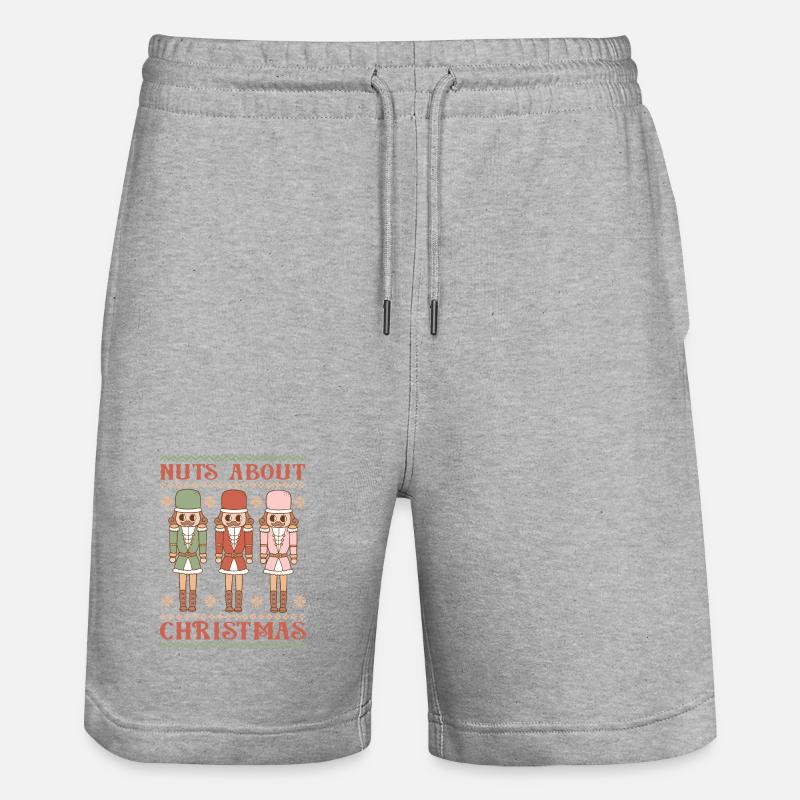 Pull de Noël moche - Short de jogging bio TRAINER Stanley/Stella unisexe - gris chiné