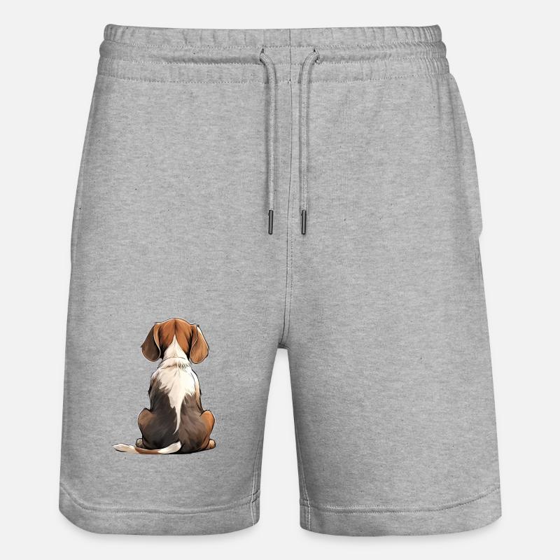 Beagle - Short de jogging bio TRAINER Stanley/Stella unisexe - gris chiné