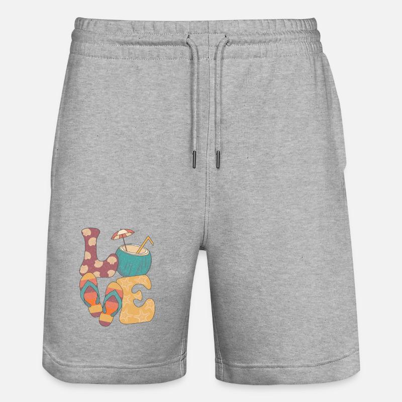 L’amour de l’été - Short de jogging bio TRAINER Stanley/Stella unisexe - gris chiné