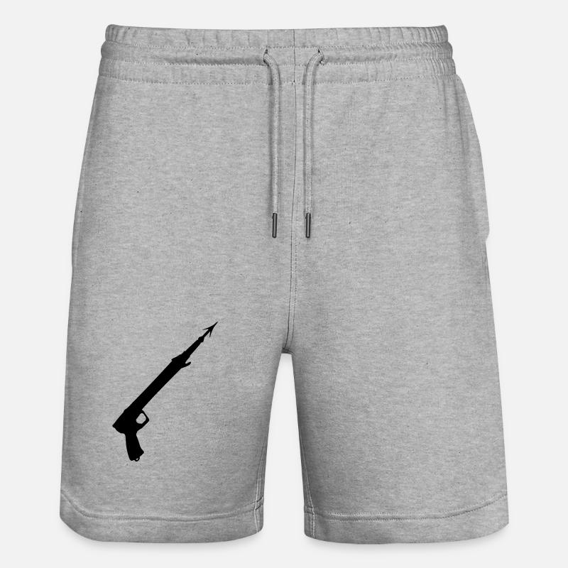 Fusil harpon - Short de jogging bio TRAINER Stanley/Stella unisexe - gris chiné