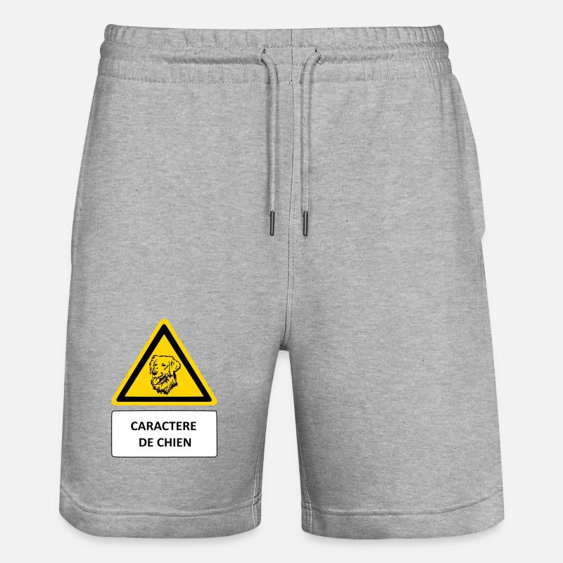 Hundecharakter - Stanley/Stella Unisex Bio Joggingshorts Trainer - Grau meliert