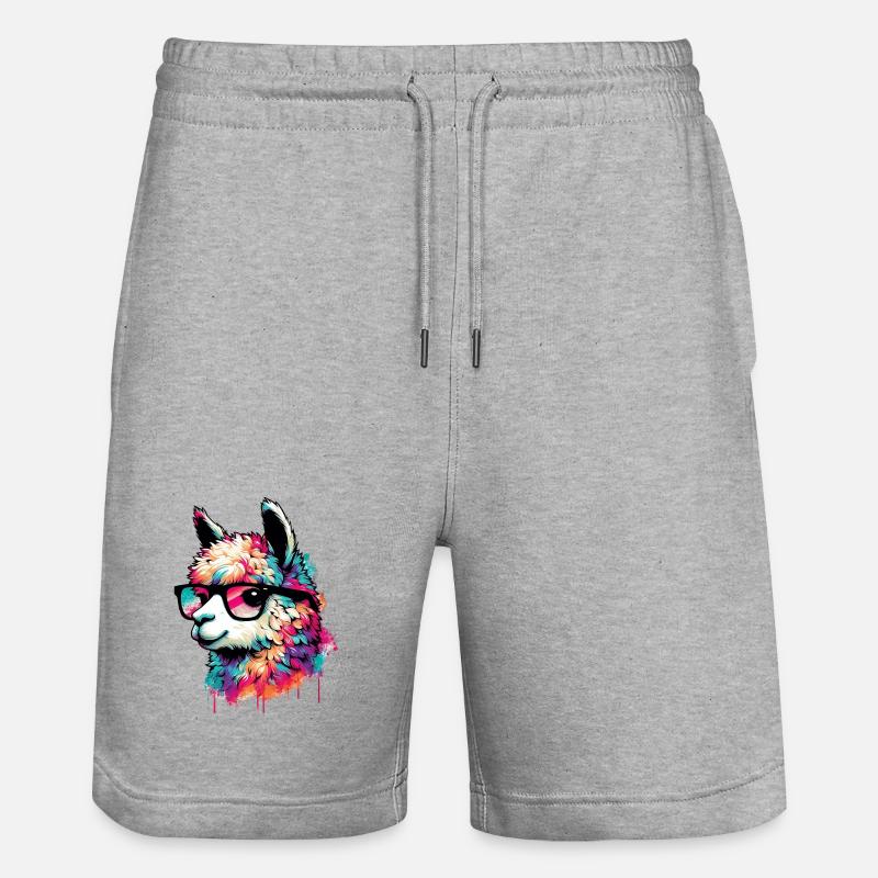 Alpaga - Short de jogging bio TRAINER Stanley/Stella unisexe - gris chiné