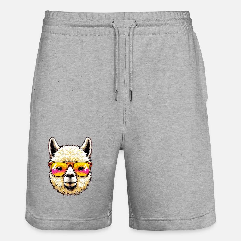 Alpaka - Stanley/Stella Unisex Bio Joggingshorts Trainer  - Grau meliert