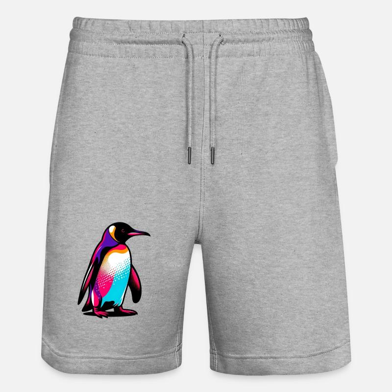Pingouin - Short de jogging bio TRAINER Stanley/Stella unisexe - gris chiné