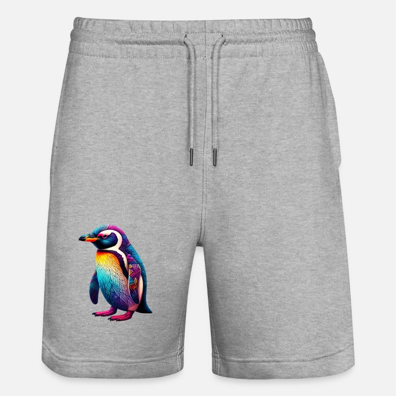 Pingouin - Short de jogging bio TRAINER Stanley/Stella unisexe - gris chiné