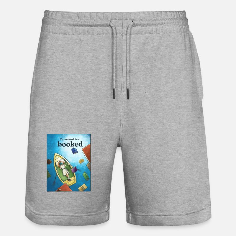 Mer de mots - Short de jogging bio TRAINER Stanley/Stella unisexe - gris chiné