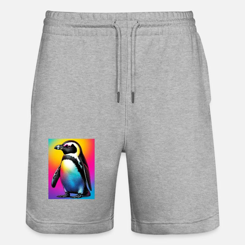 pingouin - Short de jogging bio TRAINER Stanley/Stella unisexe - gris chiné