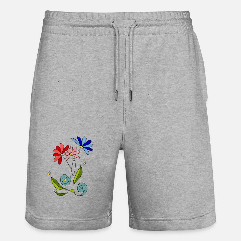 Fleur - Short de jogging bio TRAINER Stanley/Stella unisexe - gris chiné
