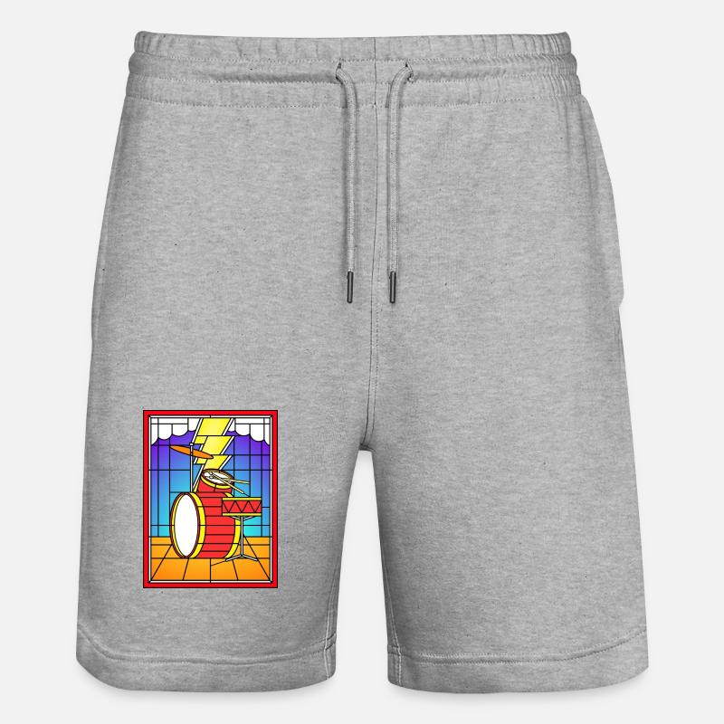 Vitrail Drum Set - Short de jogging bio TRAINER Stanley/Stella unisexe - gris chiné