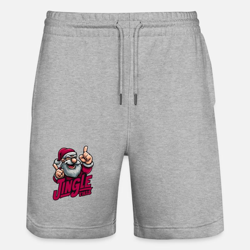 Jingle This - Short de jogging bio TRAINER Stanley/Stella unisexe - gris chiné