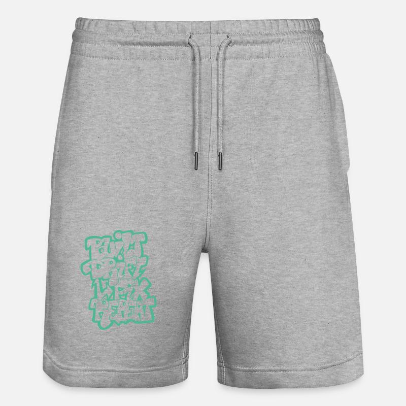 Built Drift Fix Repeat 04 - Stanley/Stella Unisex Bio Joggingshorts Trainer  - Grau meliert
