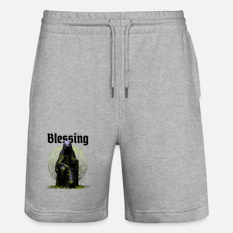 Bénédiction - Short de jogging bio TRAINER Stanley/Stella unisexe - gris chiné