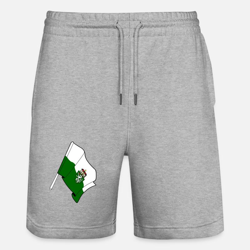 Drapeau de Styrie - Short de jogging bio TRAINER Stanley/Stella unisexe - gris chiné