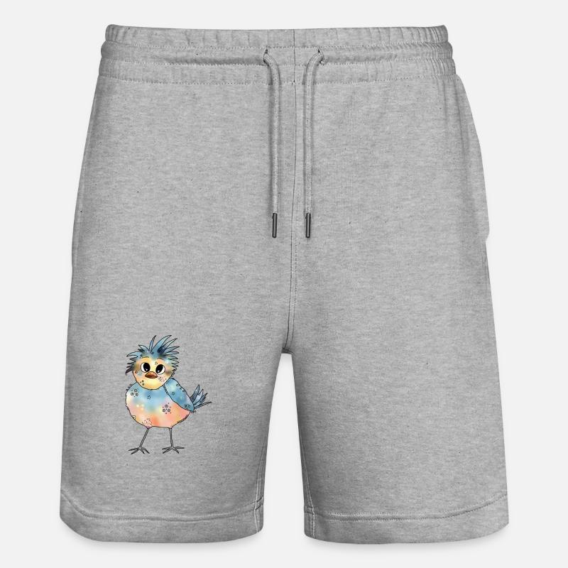 Bunter_Vogel - Short de jogging bio TRAINER Stanley/Stella unisexe - gris chiné