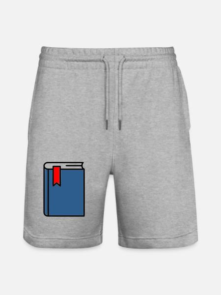 Thick Book Bible Hardcover Journal - Stanley/Stella Trainer Unisex Organic Jogging Shorts - heather grey