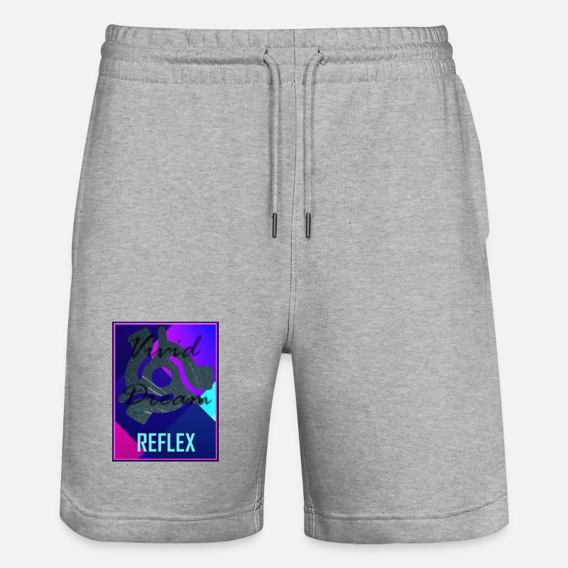 Réflexe par Vivid Dream - Short de jogging bio TRAINER Stanley/Stella unisexe - gris chiné
