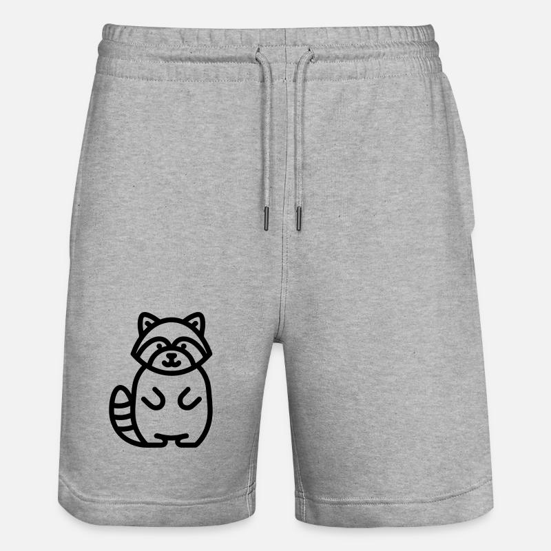raton laveur - Short de jogging bio TRAINER Stanley/Stella unisexe - gris chiné