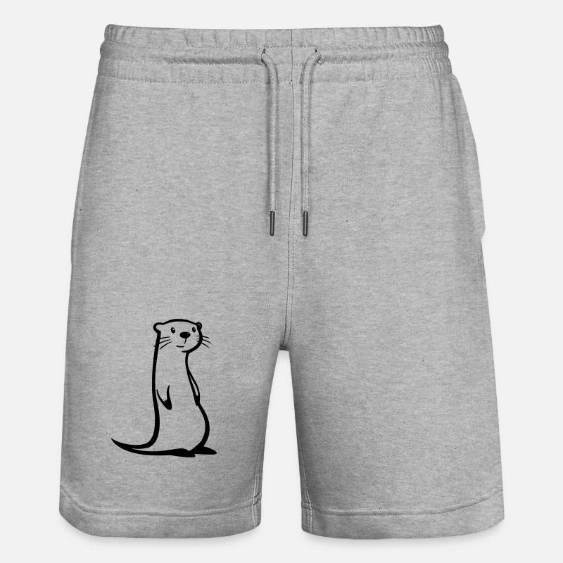 loutre - Short de jogging bio TRAINER Stanley/Stella unisexe - gris chiné