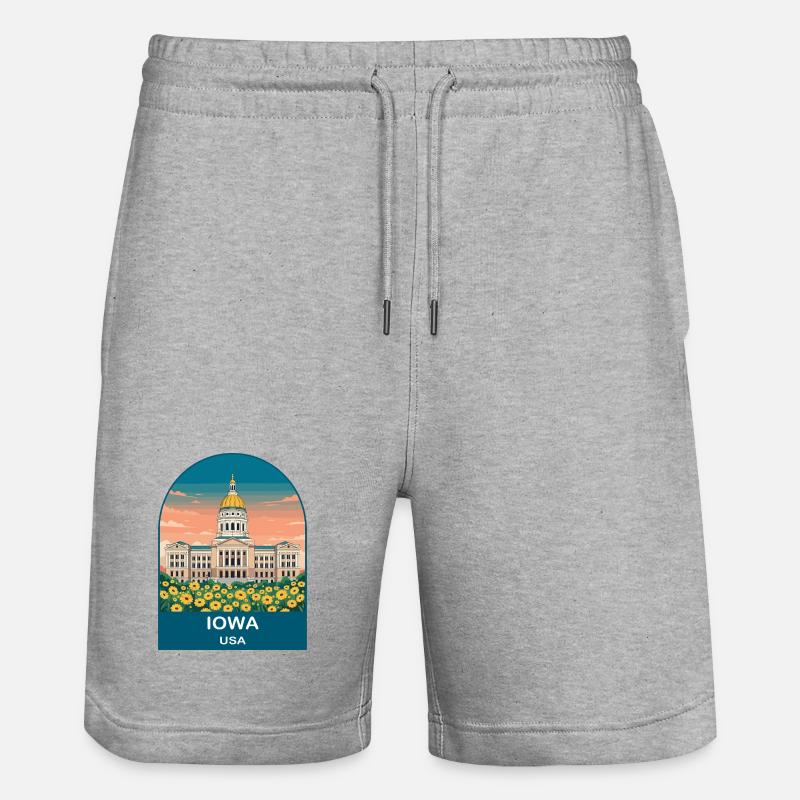 CTY02014 - Stanley/Stella Unisex Bio Joggingshorts Trainer - Grau meliert