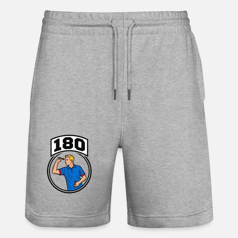 180 fléchettes - Short de jogging bio TRAINER Stanley/Stella unisexe - gris chiné
