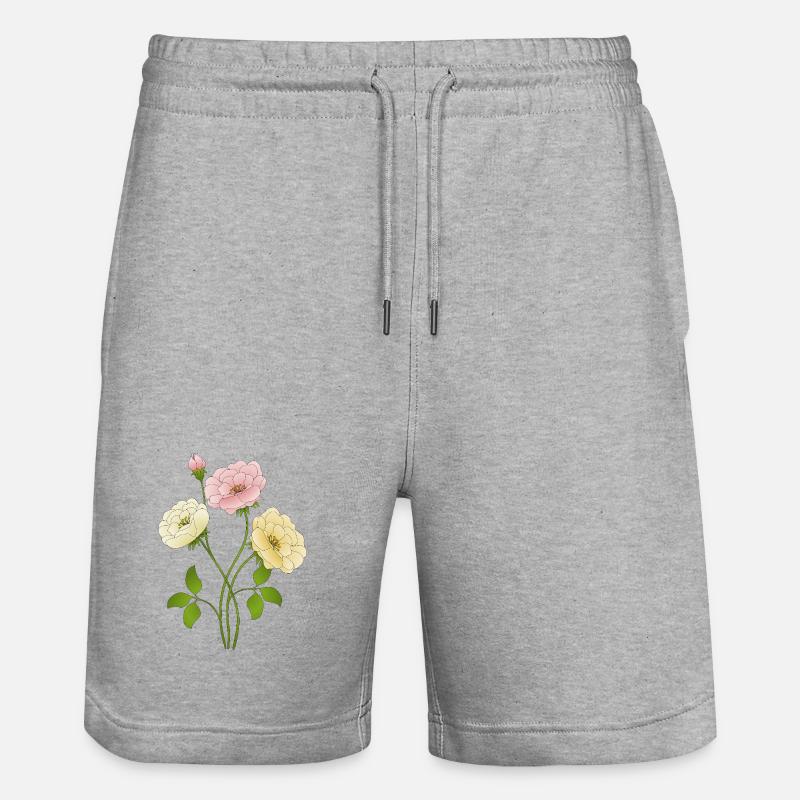 Fleur - Short de jogging bio TRAINER Stanley/Stella unisexe - gris chiné
