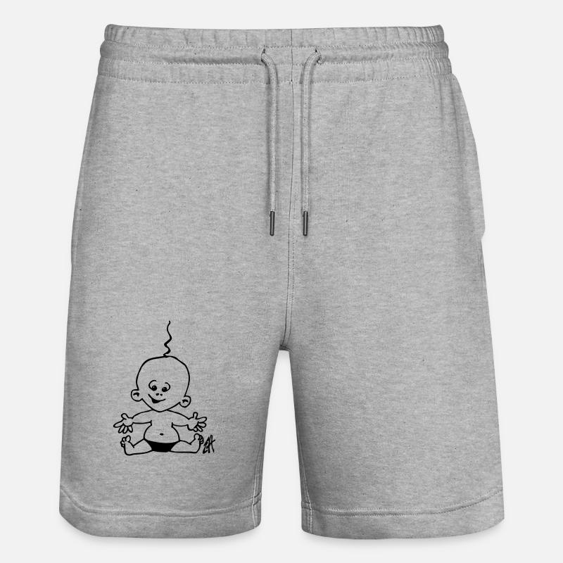 bébé - Short de jogging bio TRAINER Stanley/Stella unisexe - gris chiné