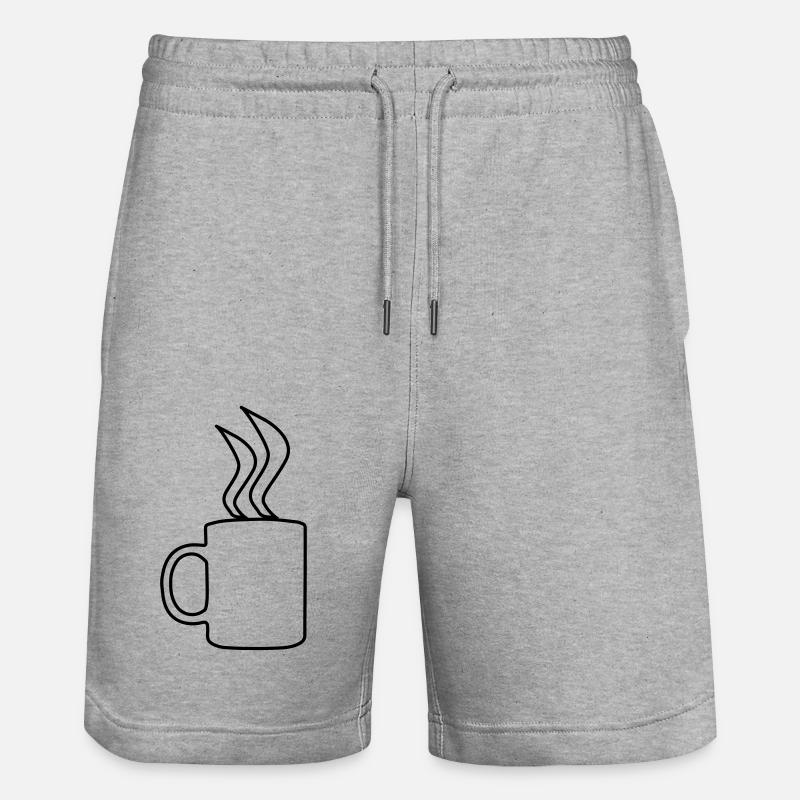 café - Short de jogging bio TRAINER Stanley/Stella unisexe - gris chiné