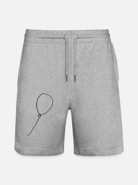 Beautiful flying balloon - Stanley/Stella Trainer Unisex Organic Jogging Shorts - heather grey