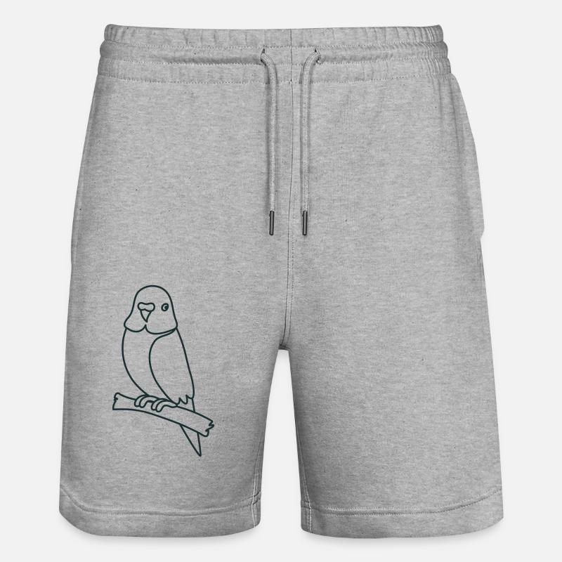 perruche assise - Short de jogging bio TRAINER Stanley/Stella unisexe - gris chiné