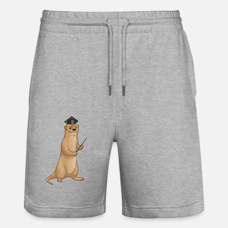 Cylindre du professeur Otter - Short de jogging bio TRAINER Stanley/Stella unisexe - gris chiné