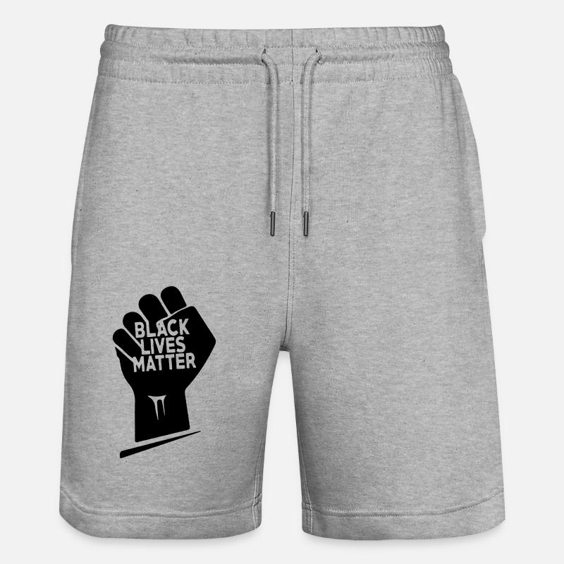 LA VIE DES NOIRS COMPTE - Short de jogging bio TRAINER Stanley/Stella unisexe - gris chiné