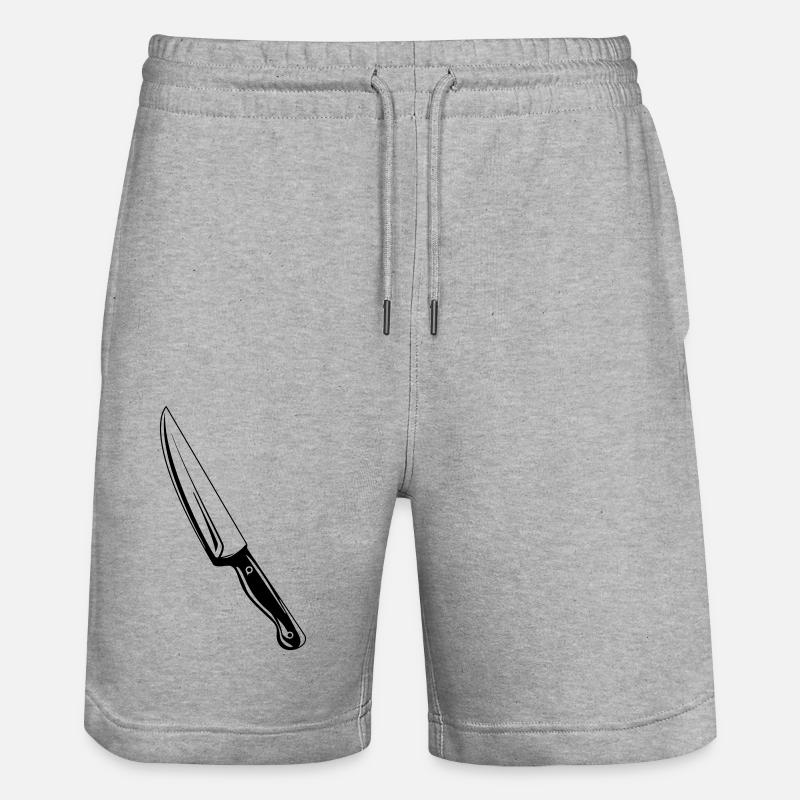 messer - Stanley/Stella Unisex Bio Joggingshorts Trainer  - Grau meliert