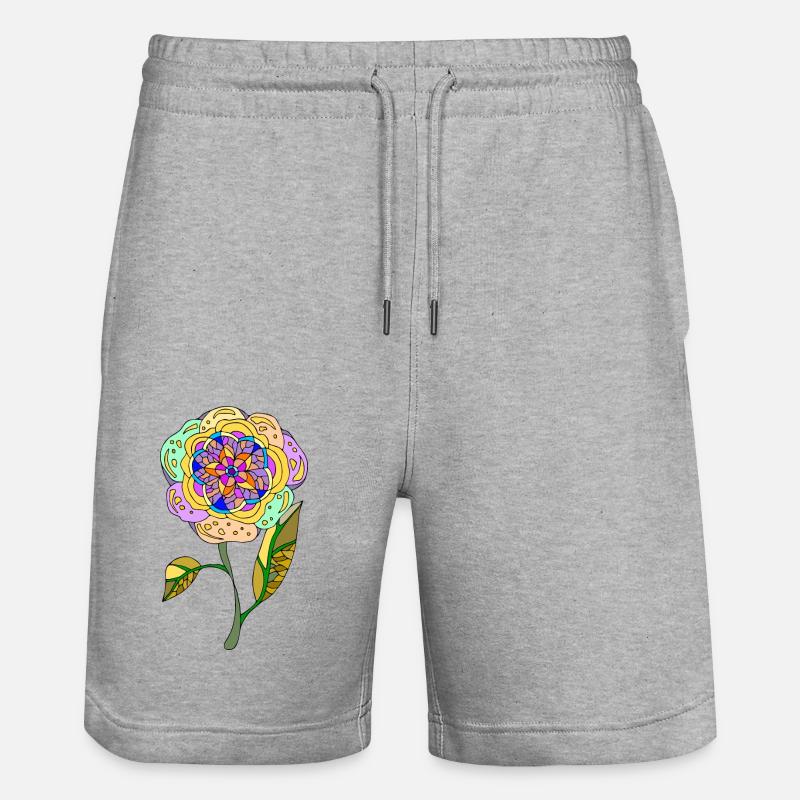 Fleur - Short de jogging bio TRAINER Stanley/Stella unisexe - gris chiné