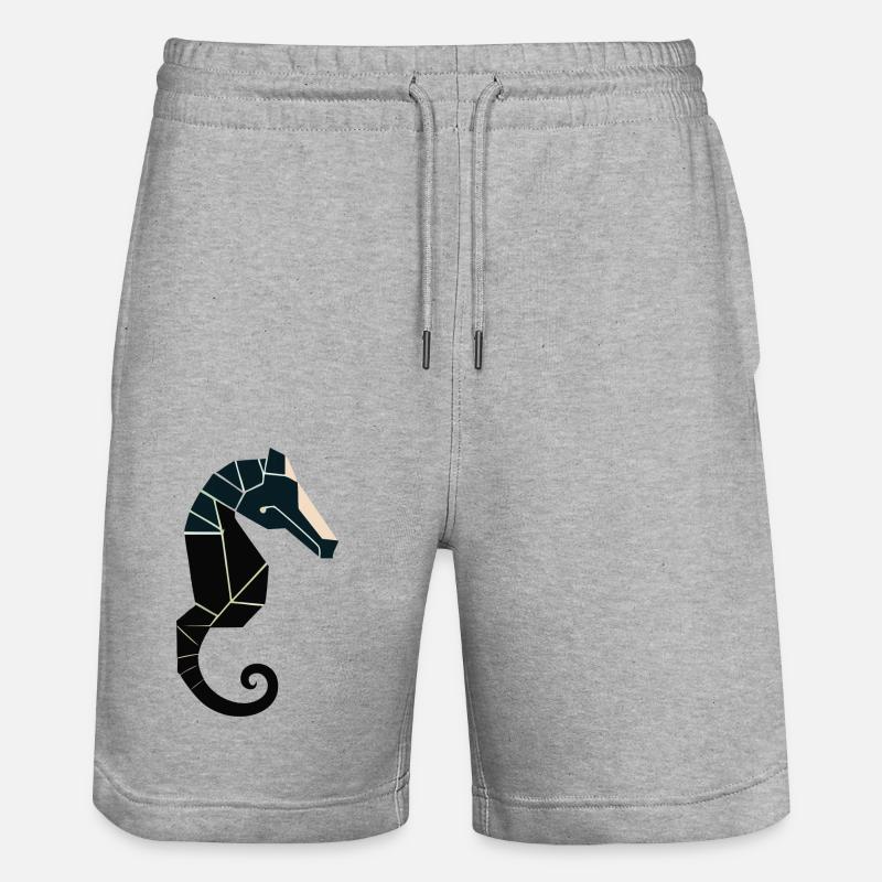 hippocampe - Short de jogging bio TRAINER Stanley/Stella unisexe - gris chiné
