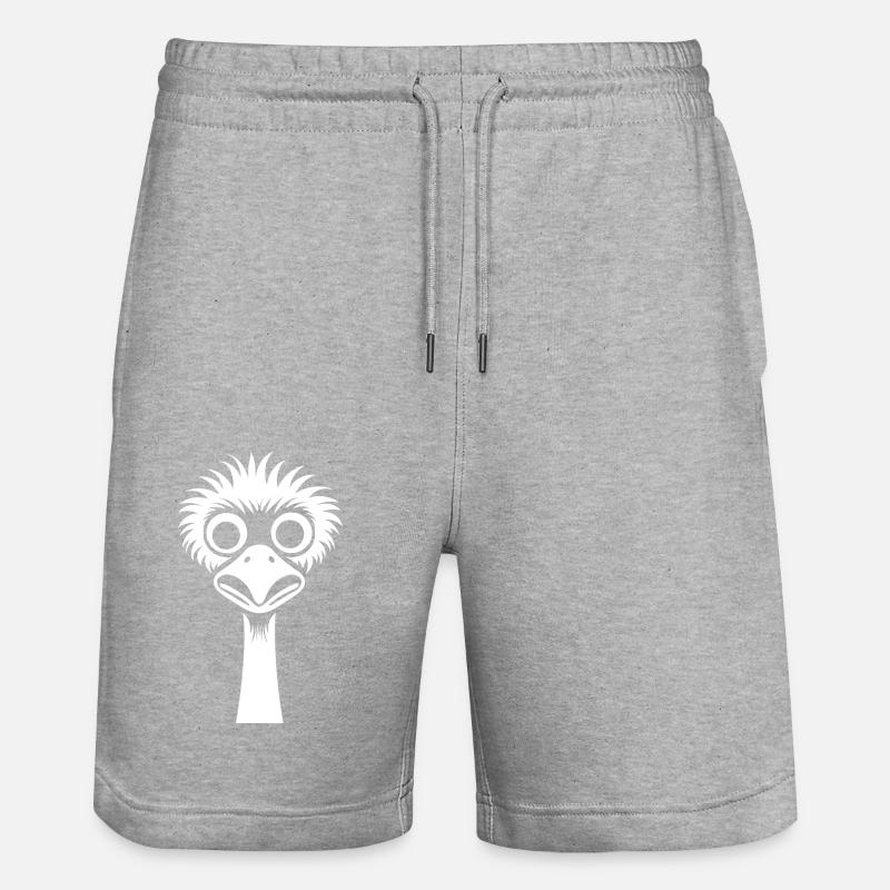 autruche - Short de jogging bio TRAINER Stanley/Stella unisexe - gris chiné