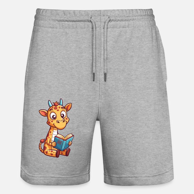 LIVRES, LIRE LA SUITE - Short de jogging bio TRAINER Stanley/Stella unisexe - gris chiné
