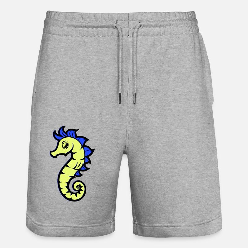 Hippocampe Hippocampe Bande dessinée - Short de jogging bio TRAINER Stanley/Stella unisexe - gris chiné