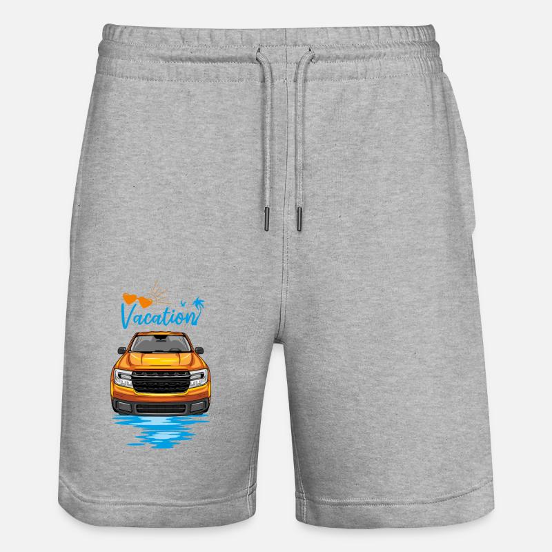 Vacances en camionnette - Short de jogging bio TRAINER Stanley/Stella unisexe - gris chiné