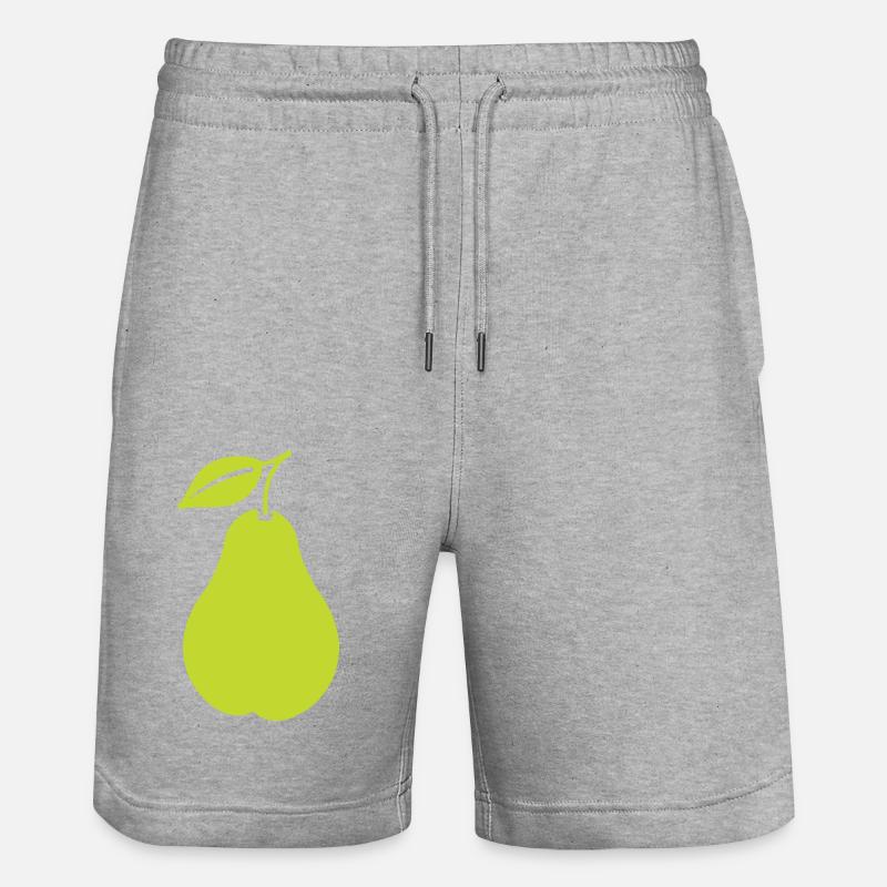 Birne - Stanley/Stella Unisex Bio Joggingshorts Trainer  - Grau meliert