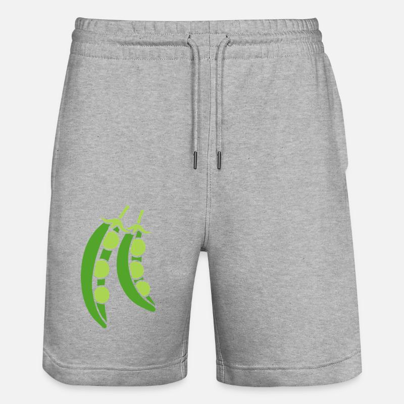 petit pois - Short de jogging bio TRAINER Stanley/Stella unisexe - gris chiné