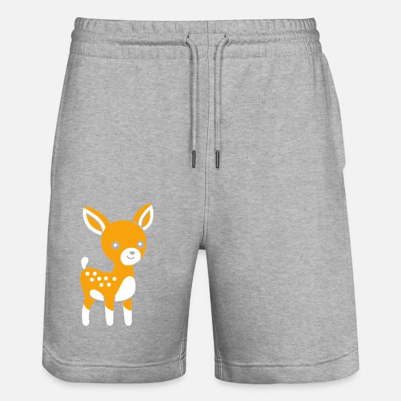 chevreuil - Short de jogging bio TRAINER Stanley/Stella unisexe - gris chiné
