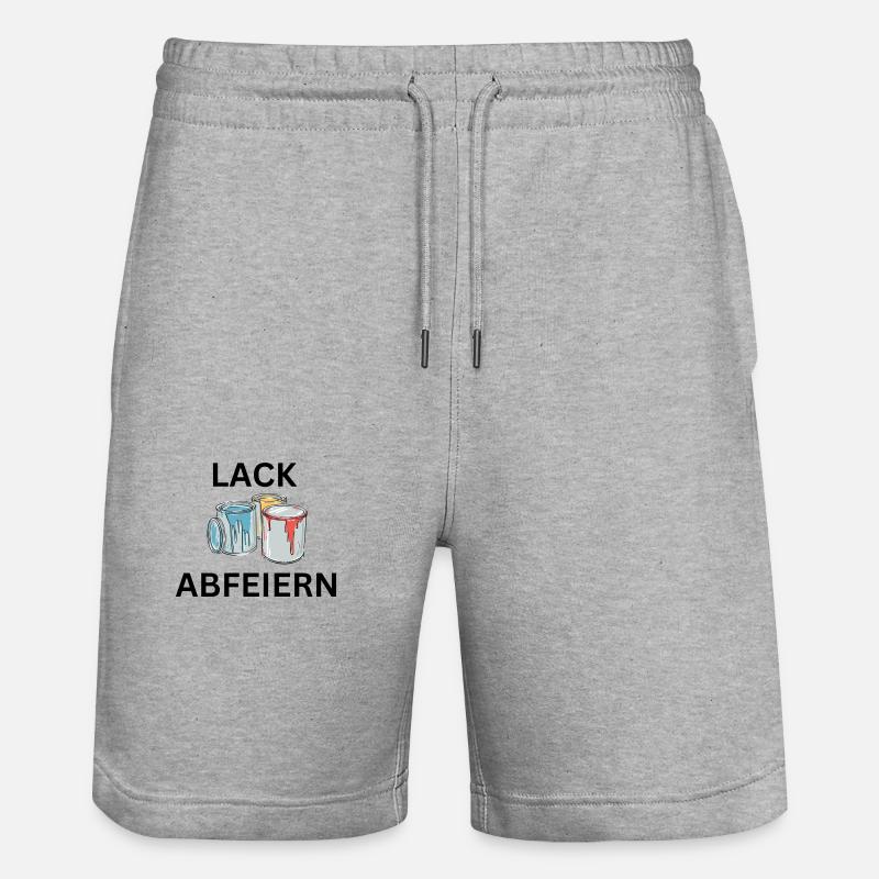 Lack abfeiern - Stanley/Stella Unisex Bio Joggingshorts Trainer  - Grau meliert
