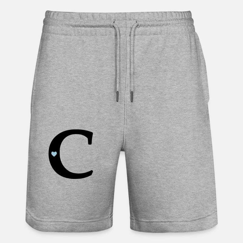 Point c) Point initial - Short de jogging bio TRAINER Stanley/Stella unisexe - gris chiné