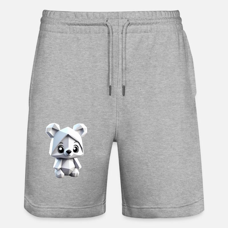 bear art - Short de jogging bio TRAINER Stanley/Stella unisexe - gris chiné
