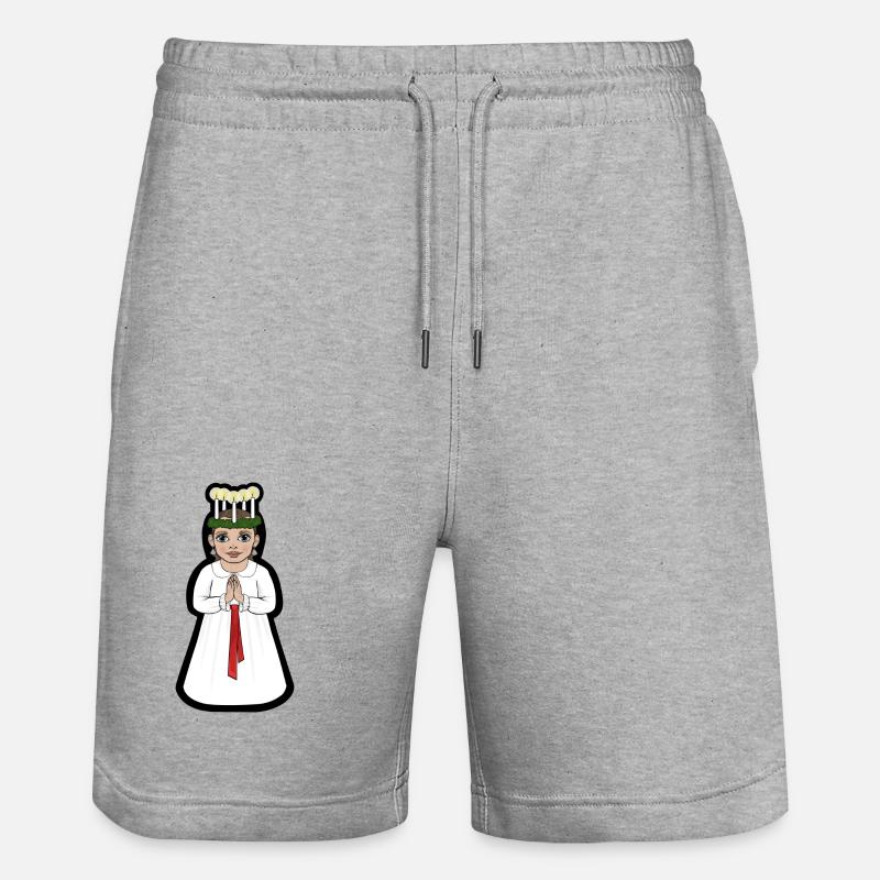Lucian Fredy - Short de jogging bio TRAINER Stanley/Stella unisexe - gris chiné