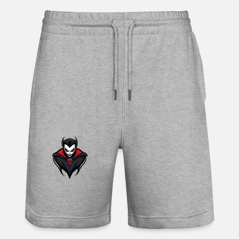 Bande dessinée vampire Halloween - Short de jogging bio TRAINER Stanley/Stella unisexe - gris chiné